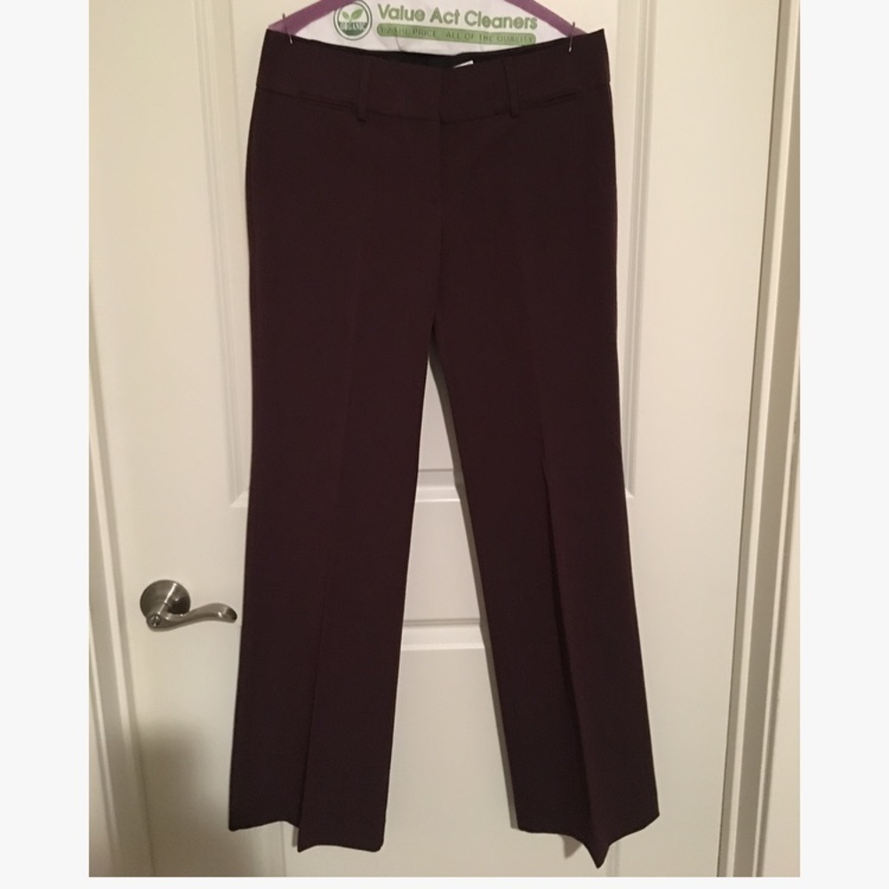 LOFT Marisa Trouser - Maroon color